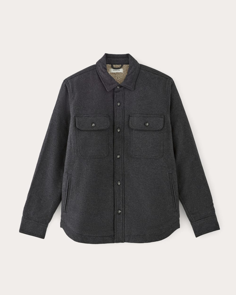 mens-fleece-lined-overshirt-heather-charcoal | alt