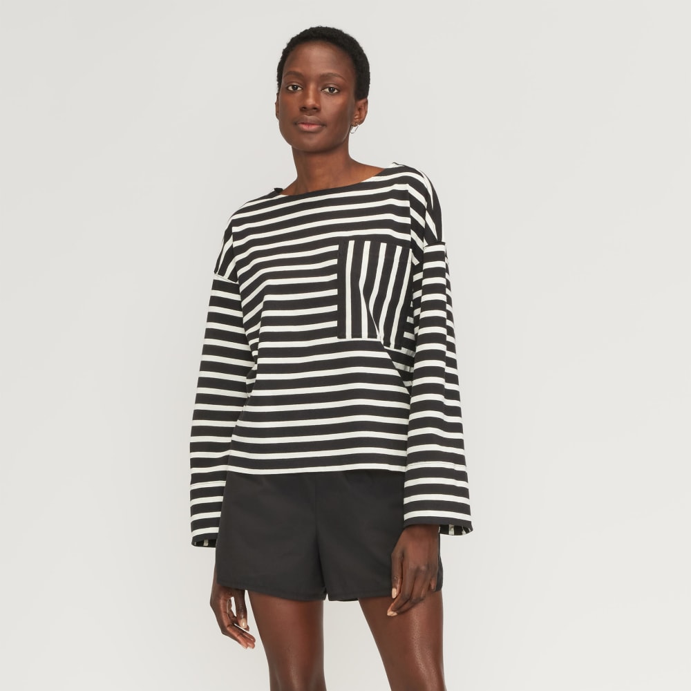 womens-premium-wt-oversized-pocket-tee-black-canvas-tan | primary