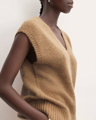 womens-alpaca-v-neck-vest-tigers-eye-brown