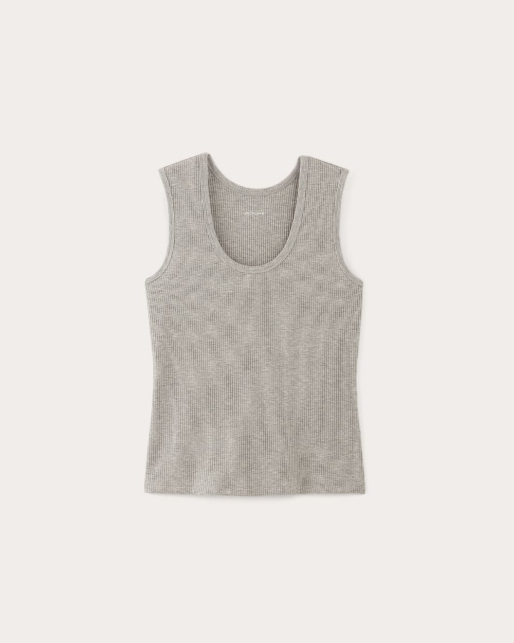womens-tencel-rib-shimmy-tank-heathered-grey | alt