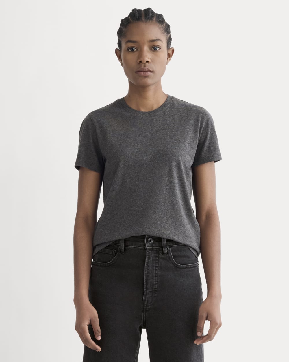 womens-organic-cotton-slim-crew-tee-heathered-soot | primary