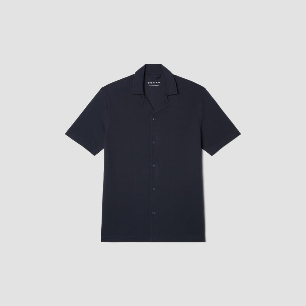 mens-good-earth-cotton-camp-shirt-navy | alt