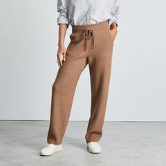 womens-cozy-stretch-wide-leg-sweatpant-camel | primary