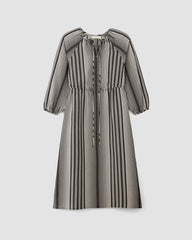 womens-tencel-gathered-maxi-dress-black-bone | alt