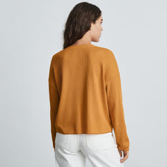 womens-organic-ctn-waffle-henley-orange