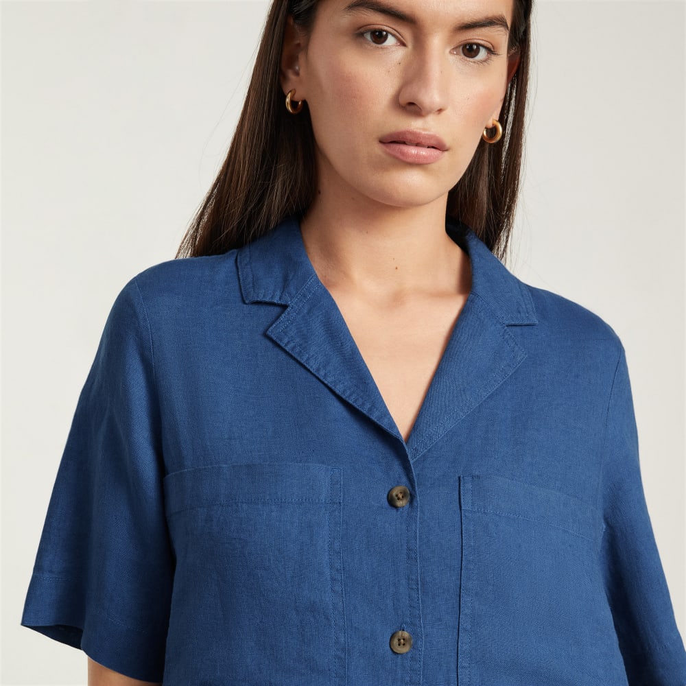 womens-linen-workwear-dress-deep-blue