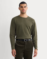 mens-thermal-cozy-waffle-crew-heather-beech | primary