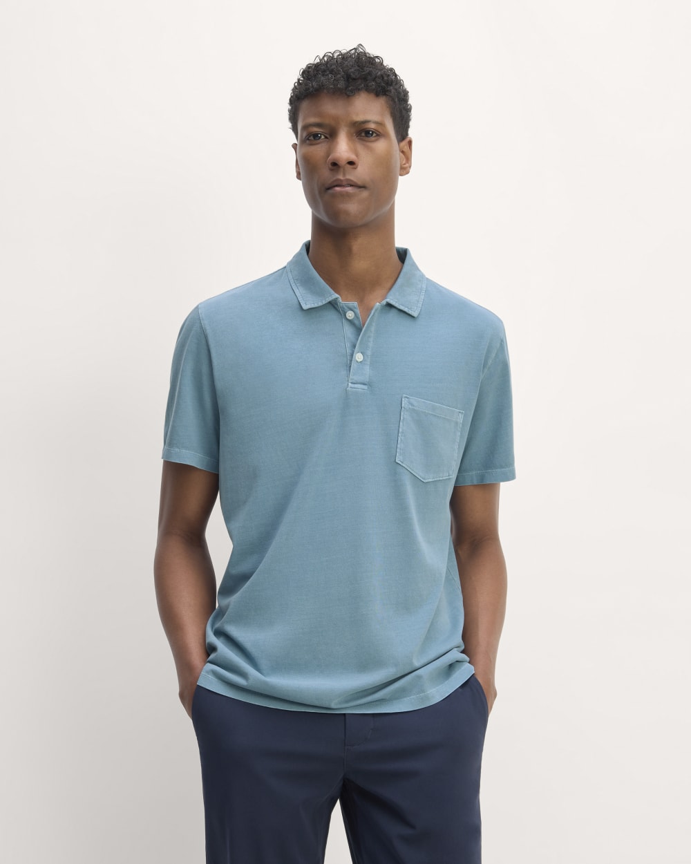 mens-essential-organic-dyed-polo-spring-lake | primary
