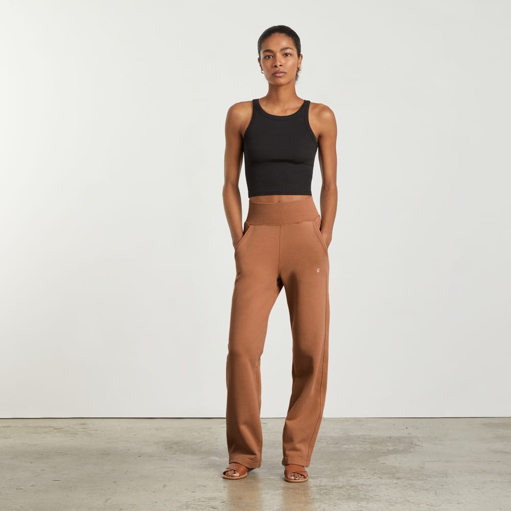 womens-high-waist-track-pant-tawny-brown | alt