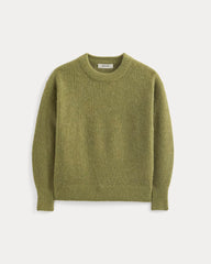 womens-alpaca-ribbed-cocoon-crew-moss | alt