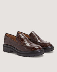womens-lug-loafer-brown-crocodile | alt