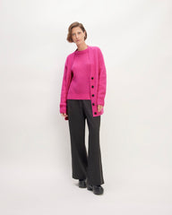 womens-alpaca-oversized-cardigan-fuschia-pink