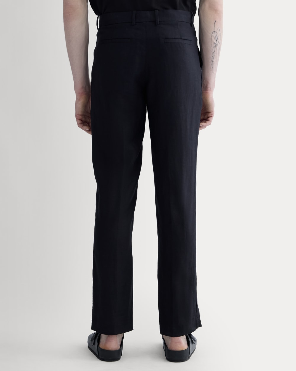 mens-linen-trouser-black
