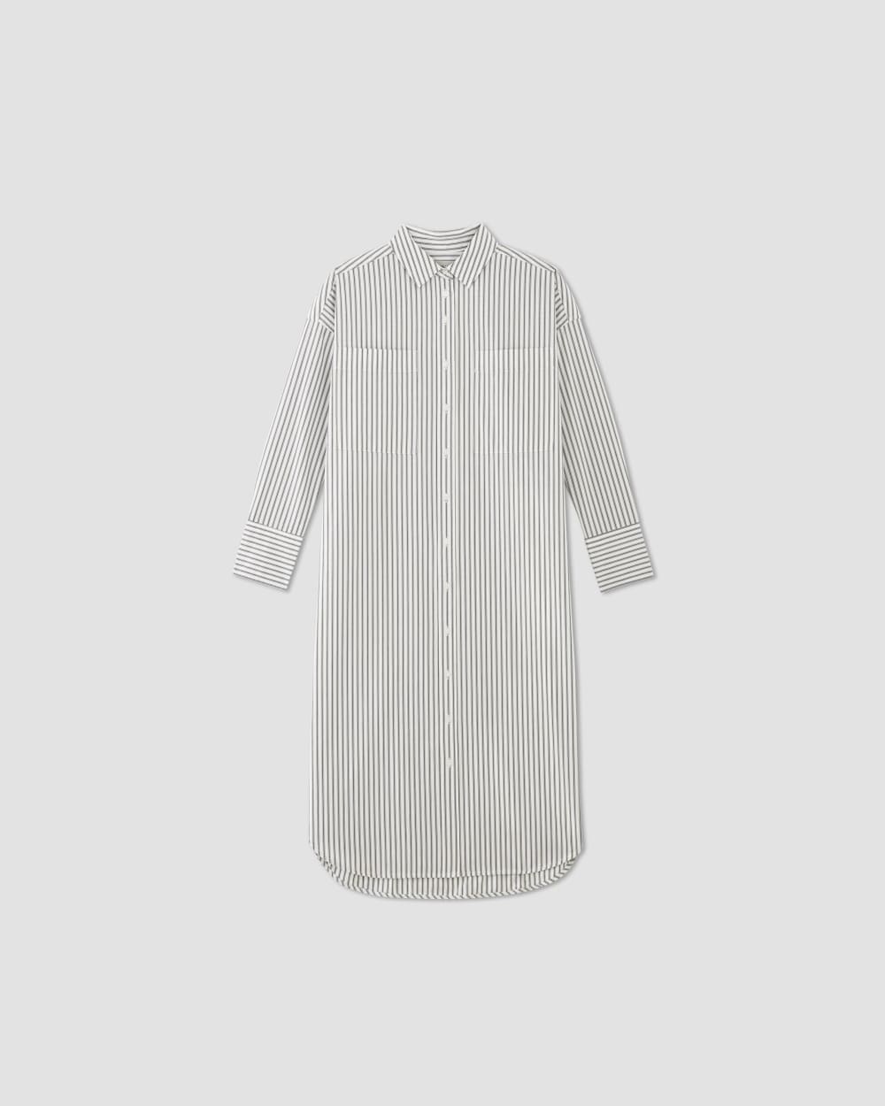 womens-midi-cotton-shirt-dress-bone-navy | alt