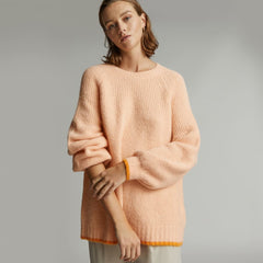 womens-superfuzz-alpaca-oversized-crew-apricot | primary