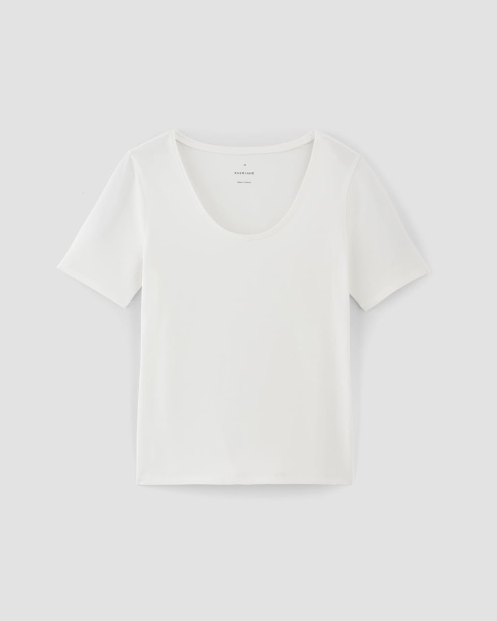 womens-supima-form-scoop-neck-tee-white | alt