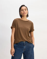 womens-air-oversized-crew-tee-cocoa | primary