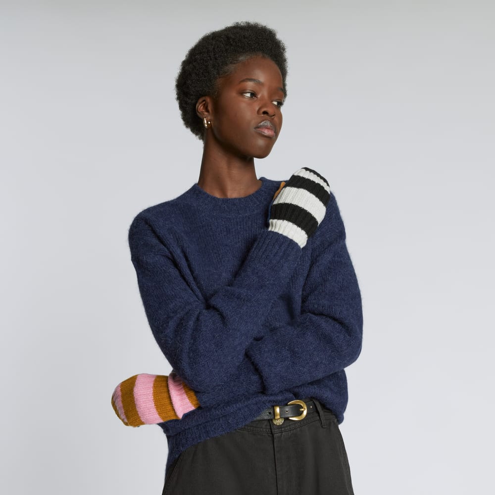 unisex-recashmere-mittens-multi-stripe | alt