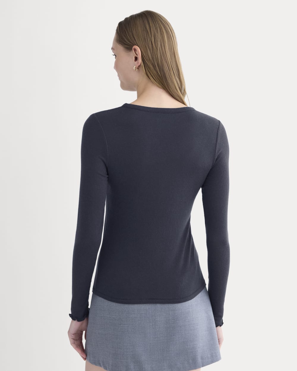 womens-sheer-v-neck-cardigan-butterluxe-deep-navy | alt