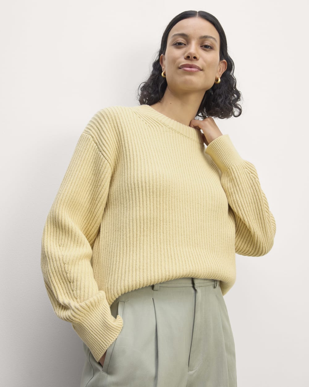 womens-cotton-oversized-cocoon-sweater-parsnip | primary