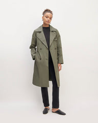 womens-cotton-modern-trench-coat-pewter-green | primary