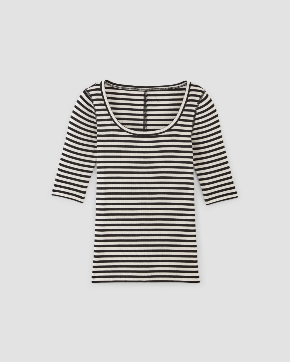 womens-supima-micro-rib-scoop-neck-bone-black | alt