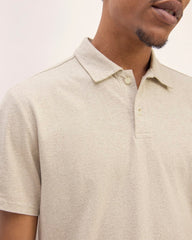 mens-premium-weight-ss-polo-heather-oatmeal