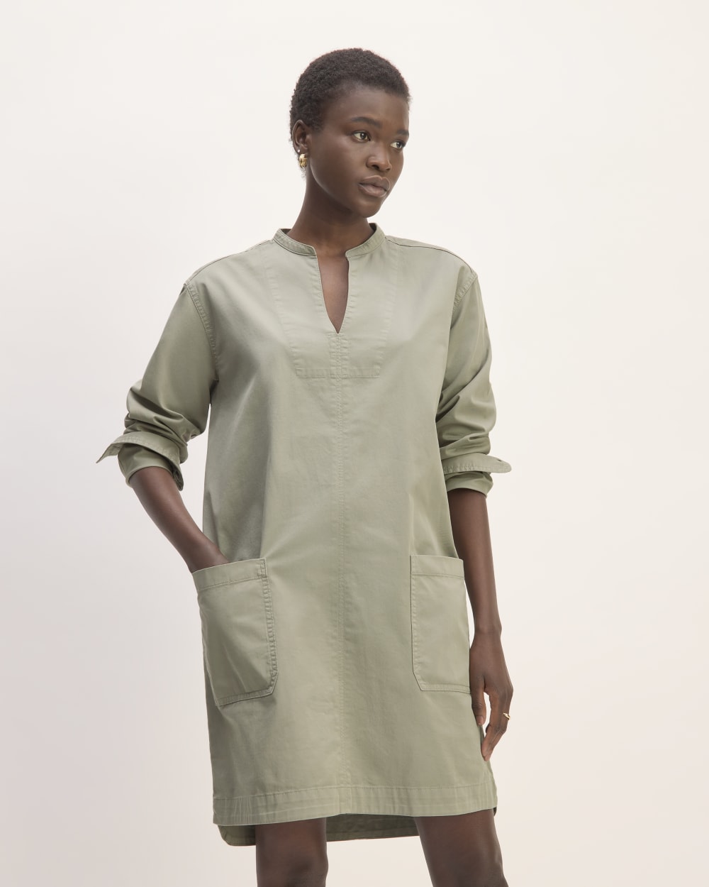 womens-long-sleeve-utility-mini-dress-sage-green