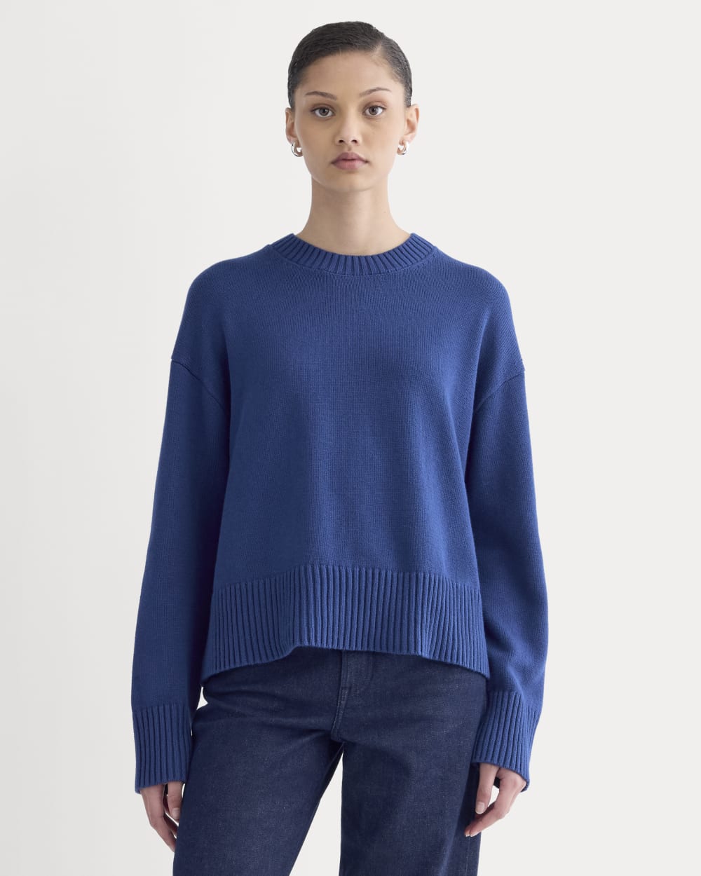 womens-organic-cotton-crew-sweater-deep-lazuli-blue | primary