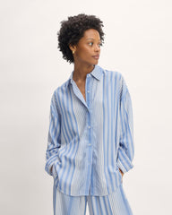 womens-tencel-oversized-shirt-granada-sky-blue-bone | primary