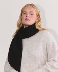 womens-wool-waffle-scarf-black | alt