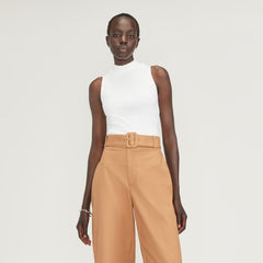 womens-stretch-rib-mockneck-tank-white | primary