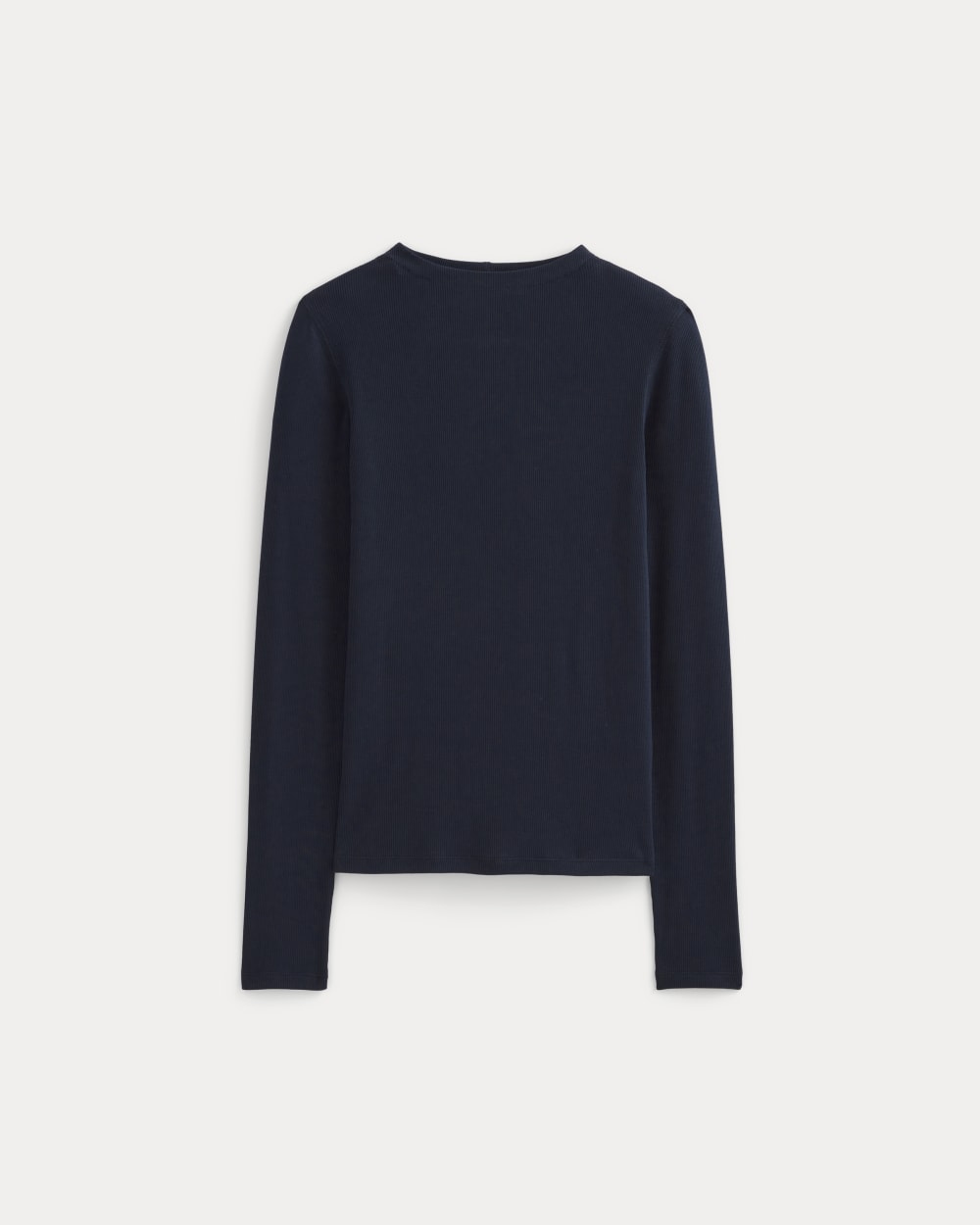 womens-luxe-rib-funnel-neck-tee-navy | alt