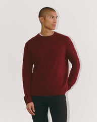 mens-cashmere-crew-heather-wine | primary