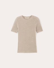 womens-paper-merino-wool-sweater-tee-heather-oatmeal | alt