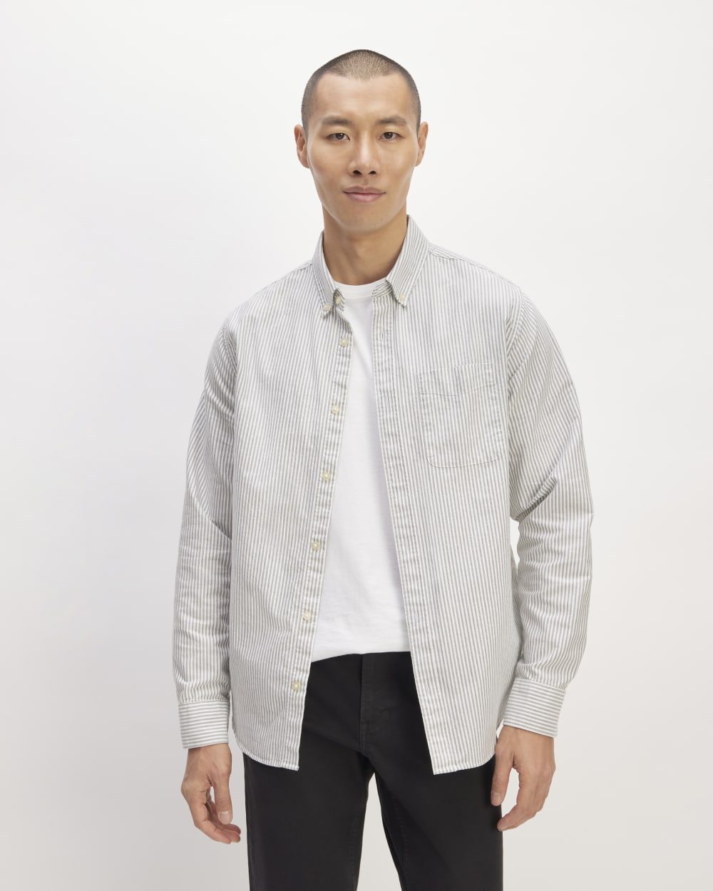 mens-organic-oxford-shirt-charcoal-white | primary