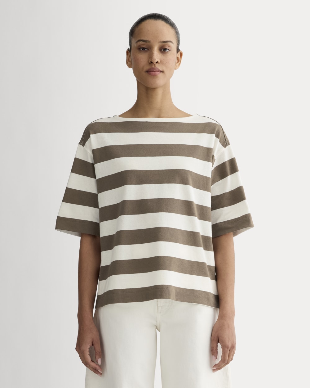womens-mariner-oversized-tee-deep-taupe-bone | primary