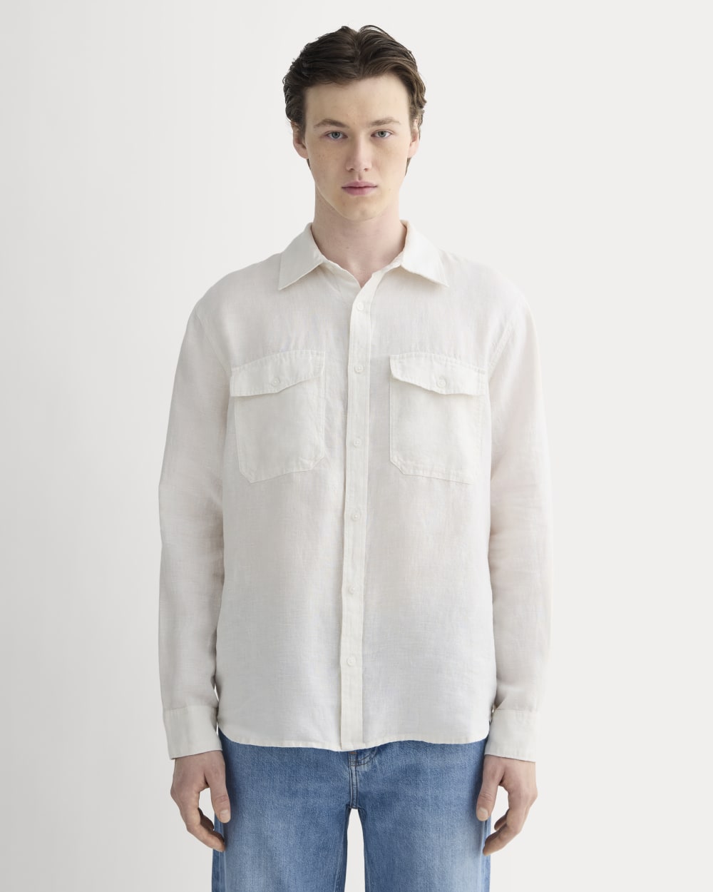 mens-linen-utility-shirt-natural-chambray | primary