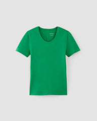 womens-supima-stretch-crew-neck-tee-grass-green | alt