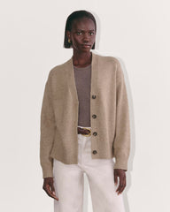 womens-luxe-cotton-cocoon-cardigan-heather-taupe | primary