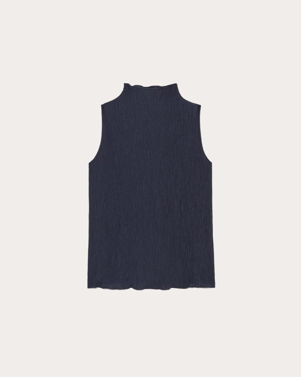 womens-crinkle-tank-navy | alt