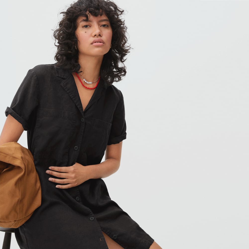 womens-linen-workwear-dress-black