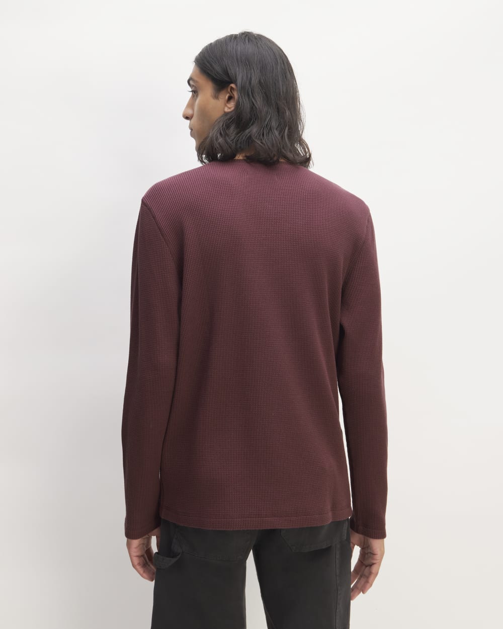 mens-waffle-long-sleeve-henley-burgundy