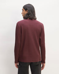 mens-waffle-long-sleeve-henley-burgundy