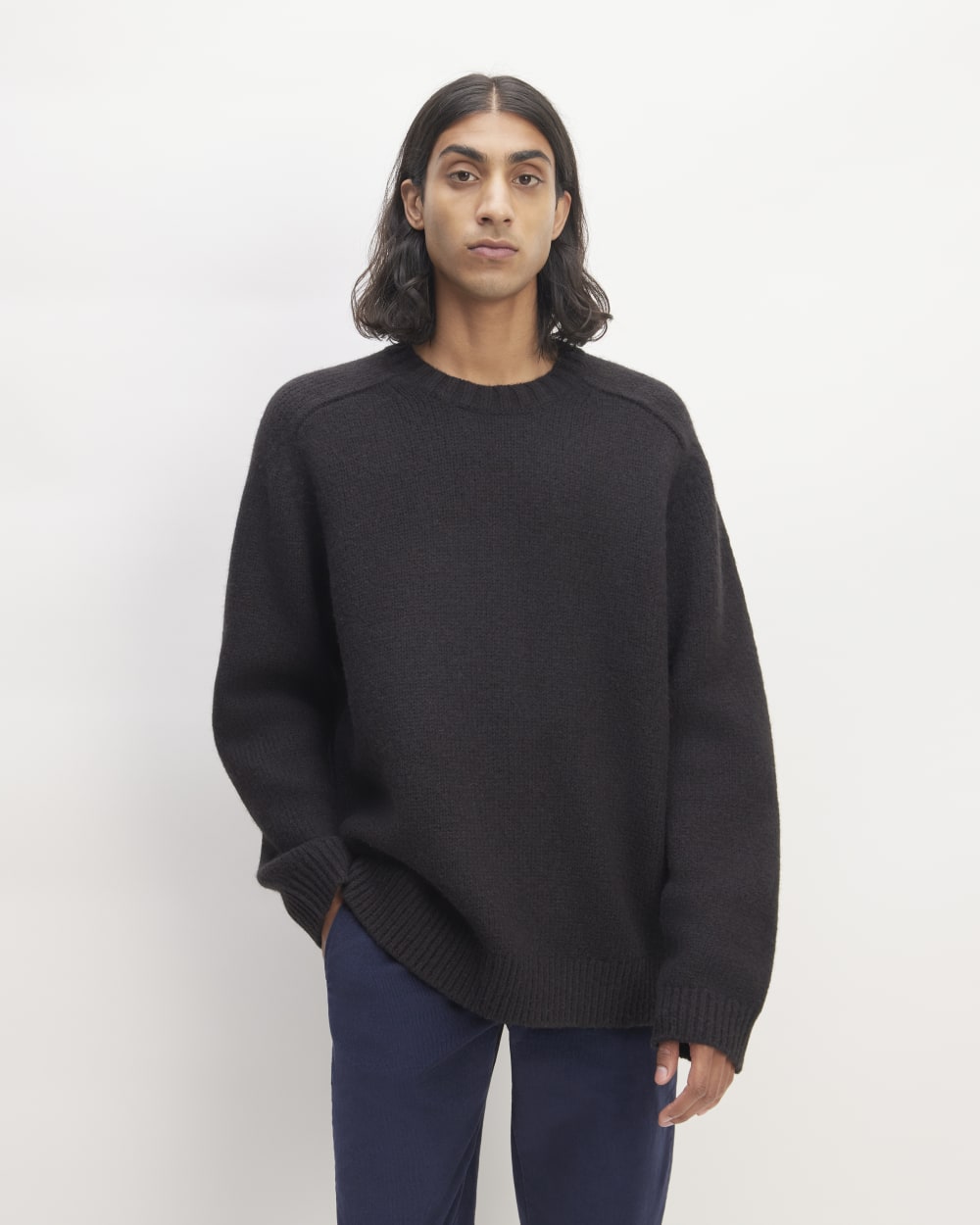mens-cloud-crewneck-sweater-black | primary