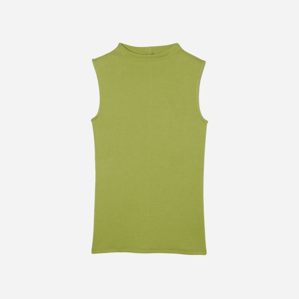 womens-pima-micro-rib-funnel-neck-tank-pepper | alt