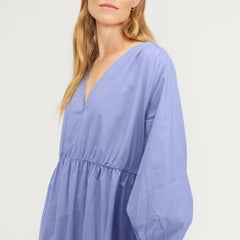 womens-poplin-tiered-dress-cornflower-blue