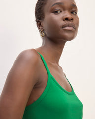 womens-supima-spaghetti-strap-cami-grass-green