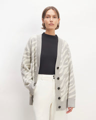 womens-alpaca-tiger-jacquard-cardigan-heathered-grey-snow | primary