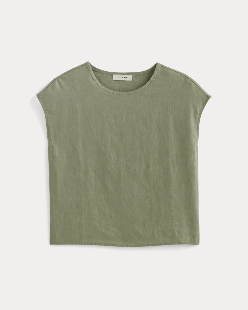womens-linen-short-sleeve-crew-tee-sage-green | alt